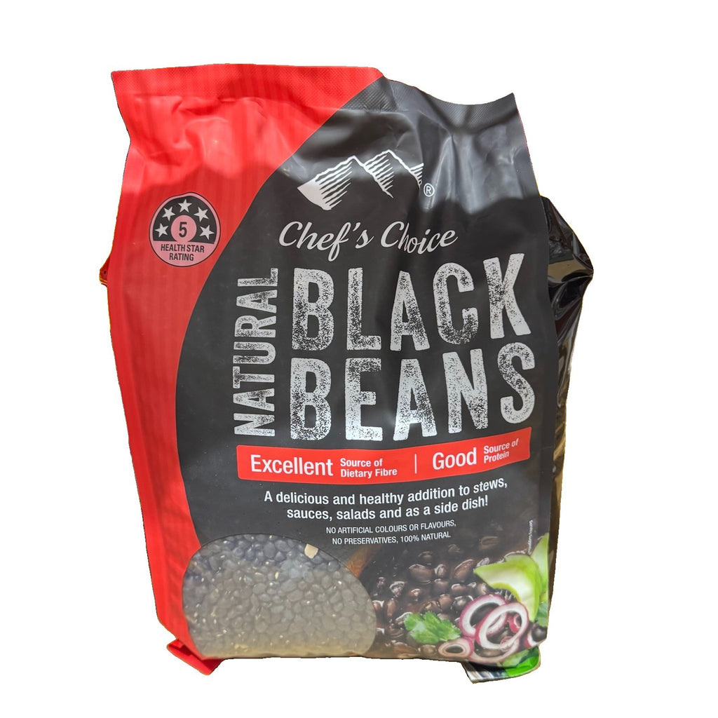 Chef's Choice Natural Black Beans 5kg Vegan Gluten Free Non GMO Kosher