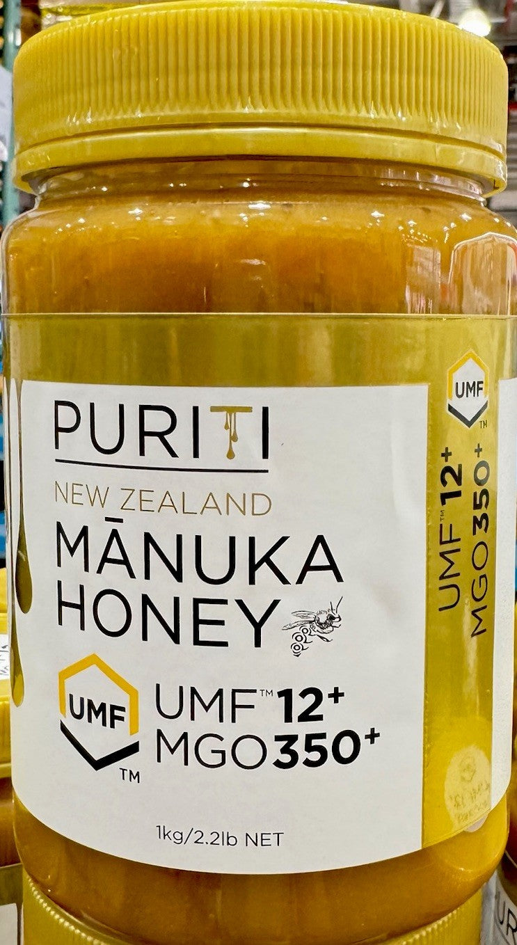 PURITI NEW ZEALAND Manuka Honey UMF 12+ MGO 350+ 1kg Pure Raw, Manuka Honey