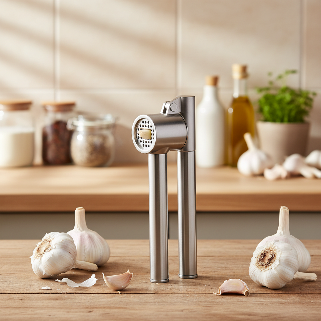Ikea koncis garlic press stainless steel 16 cm