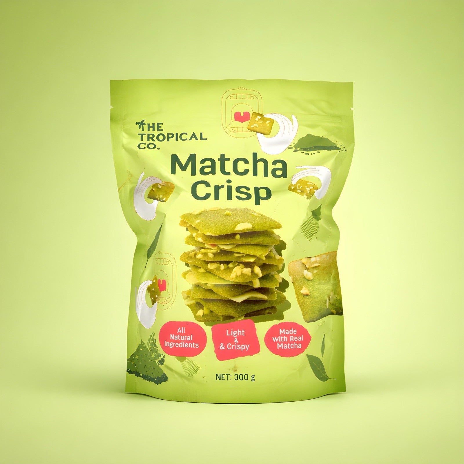 *NEW* Matcha Crisp All Natural Ingredients, Light & Crisp, Made with Real Matcha