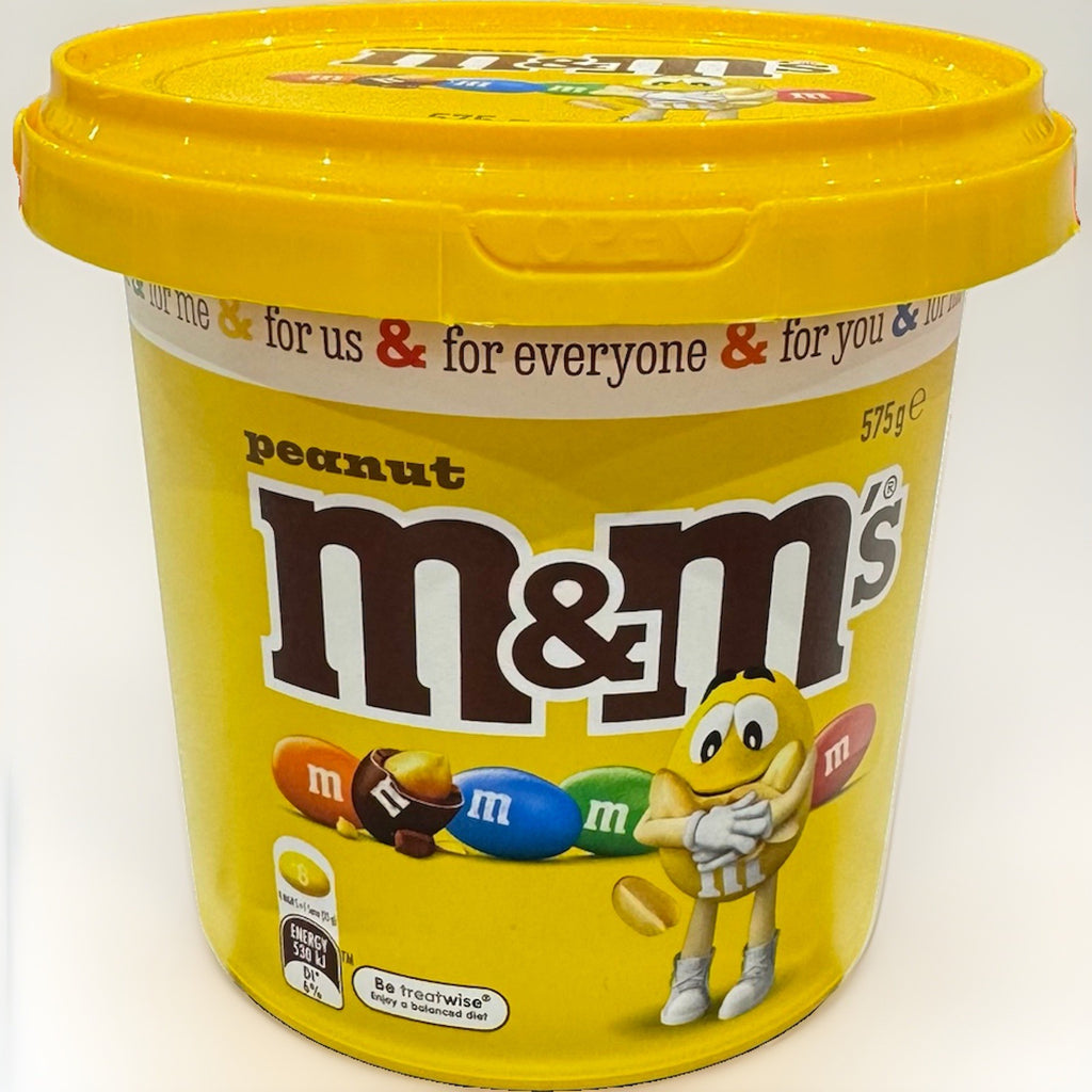 M&M's Peanut Chocolate Snack & Share Party Bucket 575g Lollies Candy Sweets