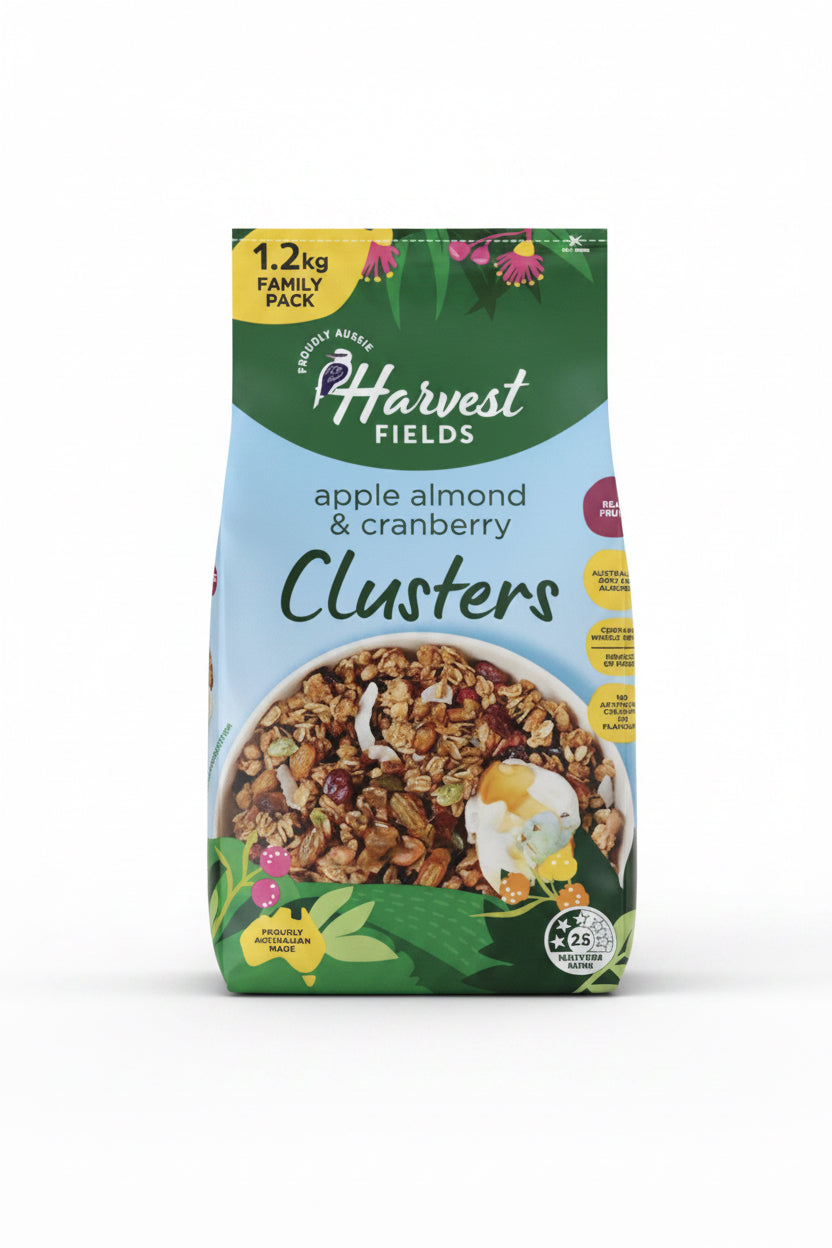 Harvest Fields Apple Almond & Cranberry Granola 1.2kg, Apple Cranberry & Almond