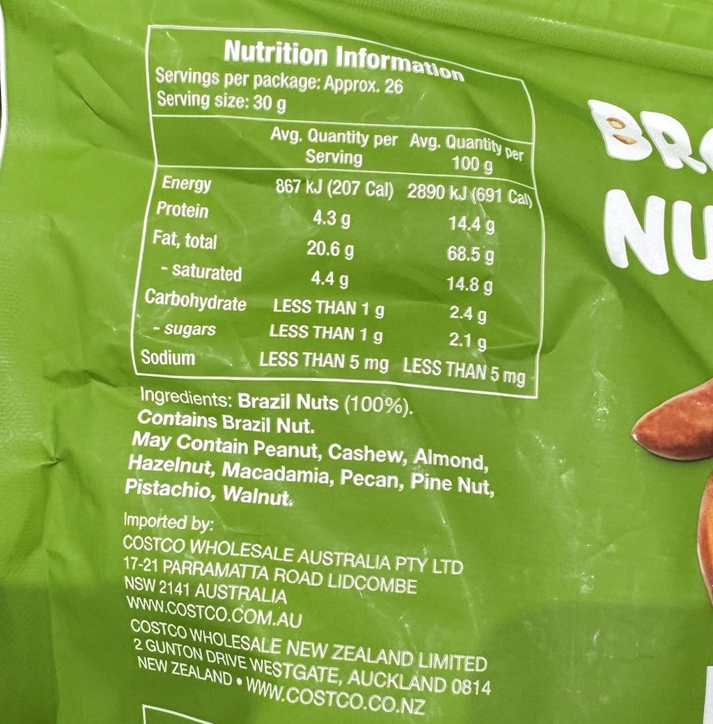 ** NEW ** Brazil Nuts 800g 100% Brazil Nuts