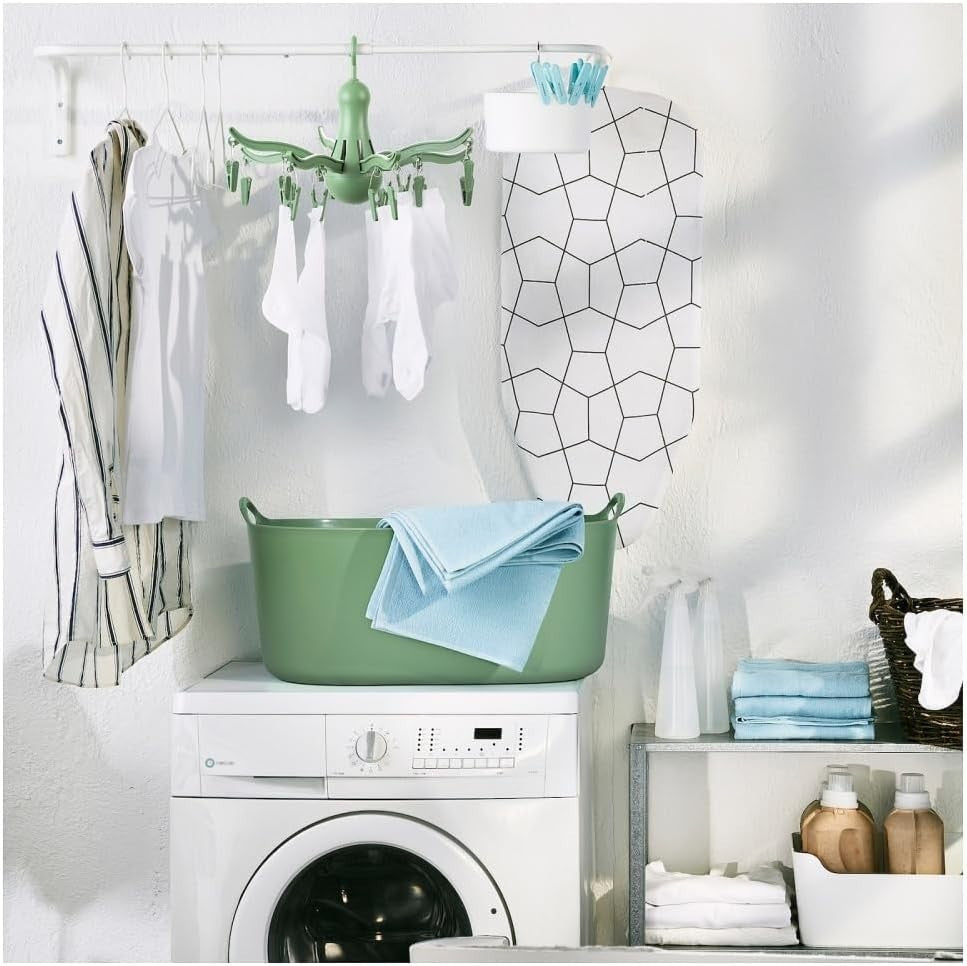 IKEA PRESSA 8-Claw Octopus Hanging Dryer 16 Clothes pegs, Easy to fold and Place