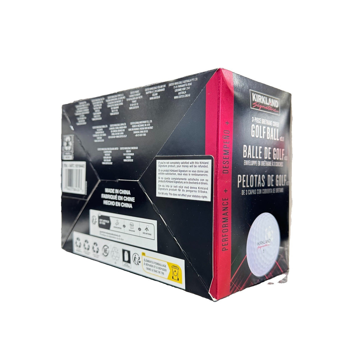 KIRKLAND SIGNATURE Performance+ v3.0 Golf Balls 3-Piece Urethane White - 24 Pack
