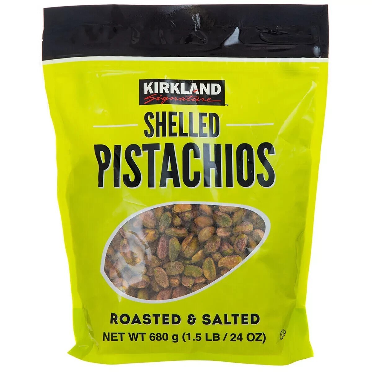 2 x 680g Kirkland Signature Shelled Pistachios Product of USA Roasted & Salted