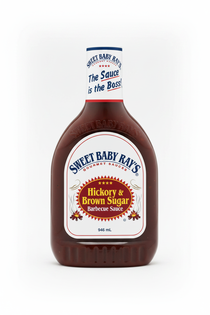 1 x 946ml Sweet Baby Ray's BBQ Gourmet Flavor Sauce Hickory Brown Sugar Barbecue
