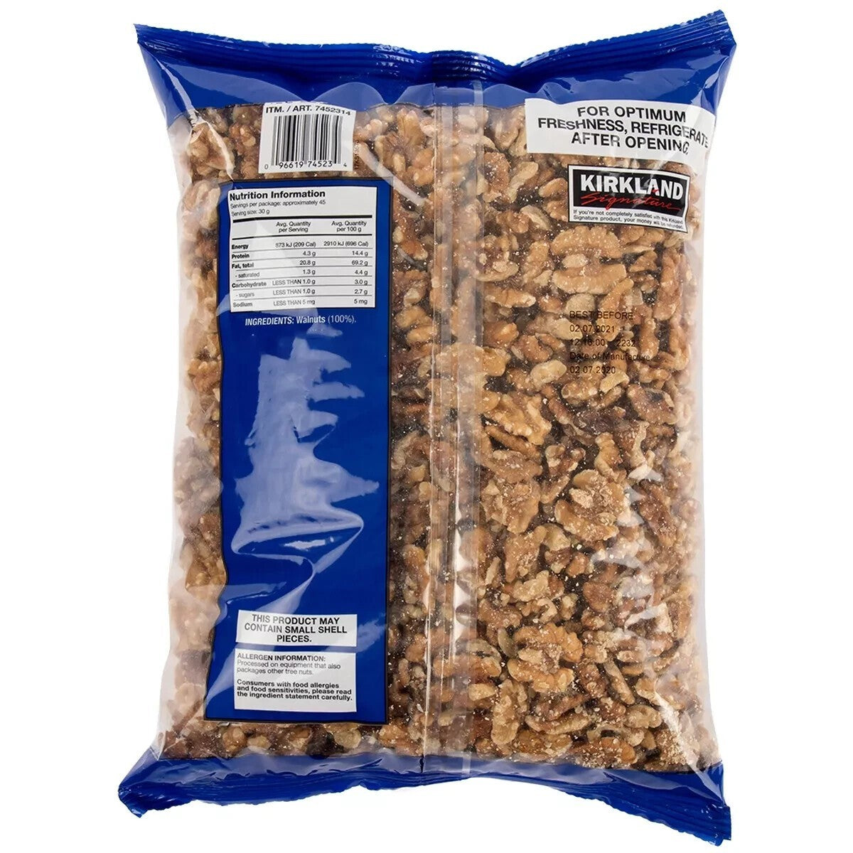 Kirkland Signature Australian Grown Walnuts Premium 1.36kg, Healthy Snack & Kids