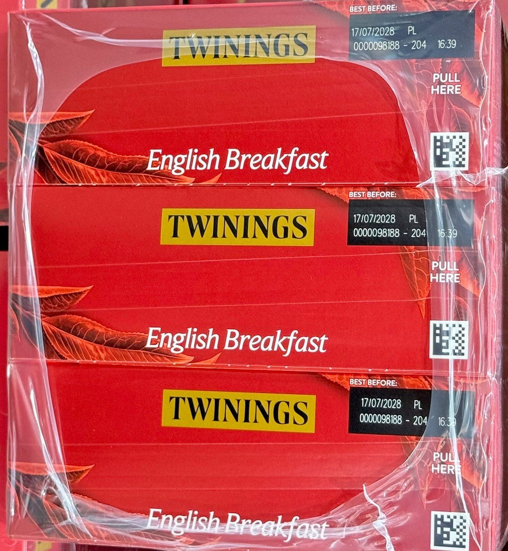 3 x Twinings English Breakfast Pure Black Tea Bags 100 pack (200g) Value Pack