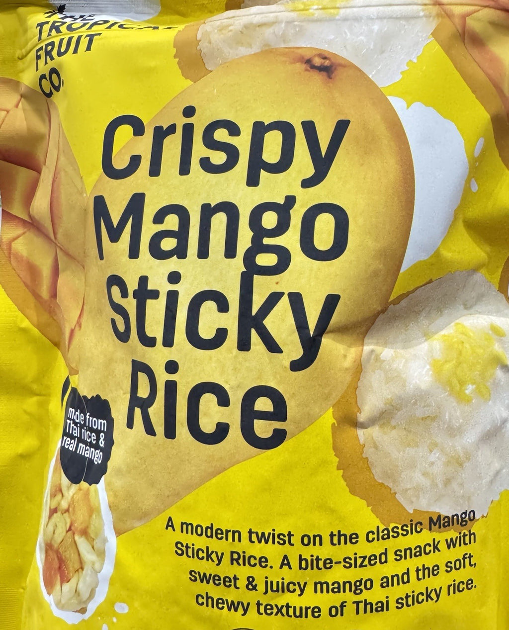 The Tropical Fruit Co Crispy Mango Sticky Rice Snack 300g Thai Dried Fruit