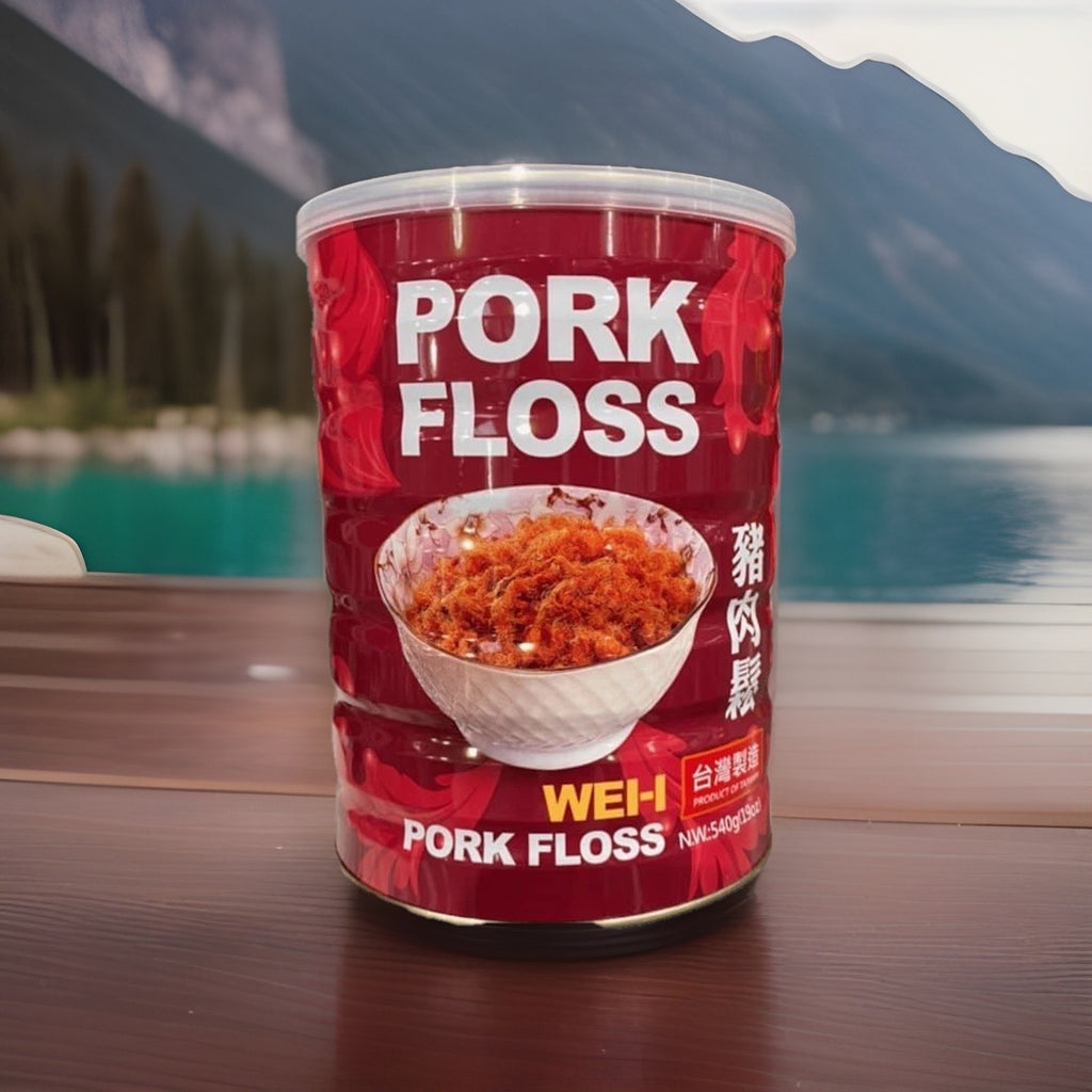 Shredded Dried Pork Floss No MSG Sweet Savory Congee Condiment Snack 540g Taiwan