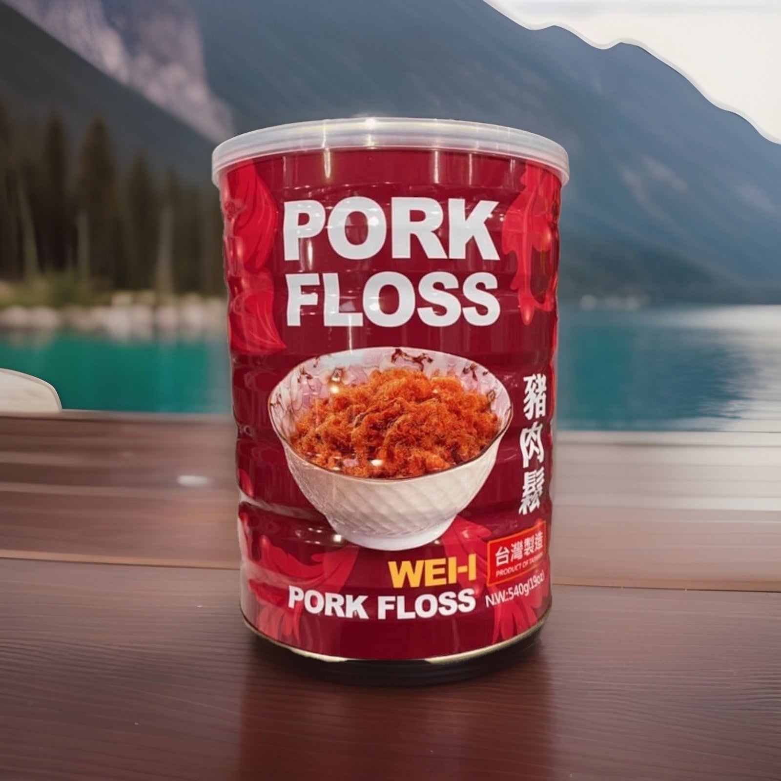 Shredded Dried Pork Floss No MSG Sweet Savory Congee Condiment Snack 540g Taiwan
