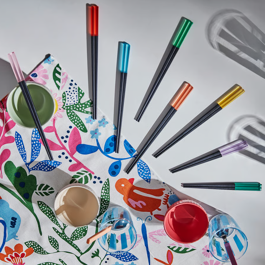 IKEA ÅRFENHAJ Multicolor Chopsticks Your 8 Pair Set for Fun Family Meals