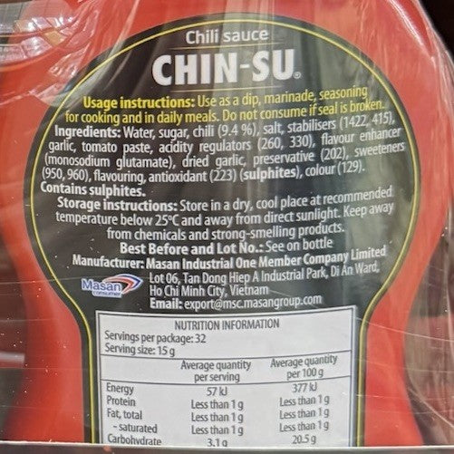 3 Pack x Chin-Su Vietnamese Chili Sauce Variety 1.49kg Sealed Sriracha Hot Sauce