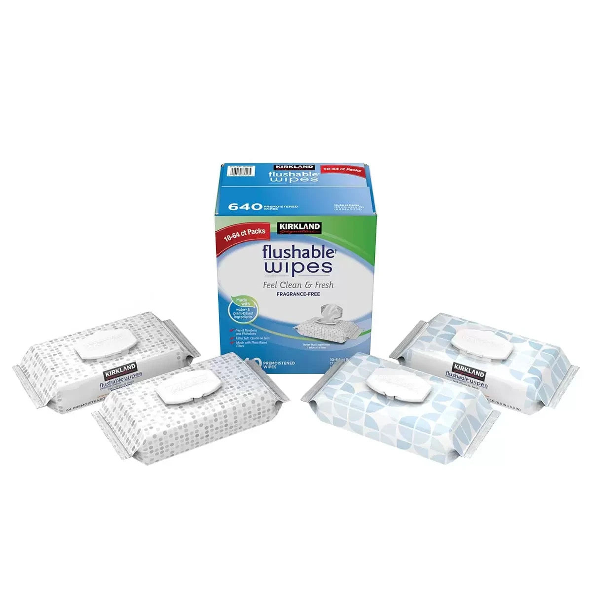Kirkland Signature Soft Wet Wipes Cleaning Moist Flushable Wipes 640 Ultra New