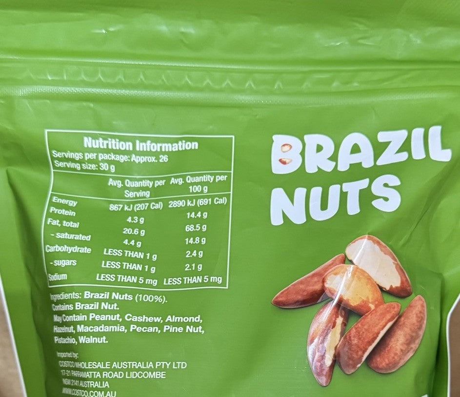** NEW ** Brazil Nuts 800g 100% Brazil Nuts