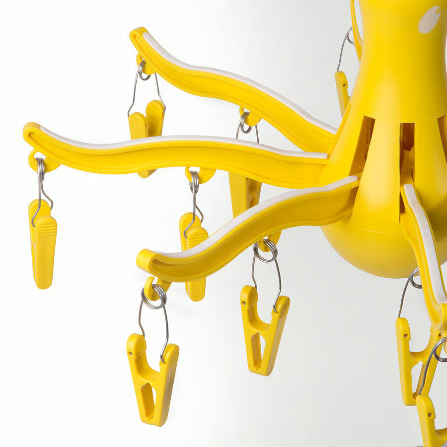IKEA PRESSA 8-Claw Octopus Hanging Dryer 16 Clothes pegs, Easy to fold and Place