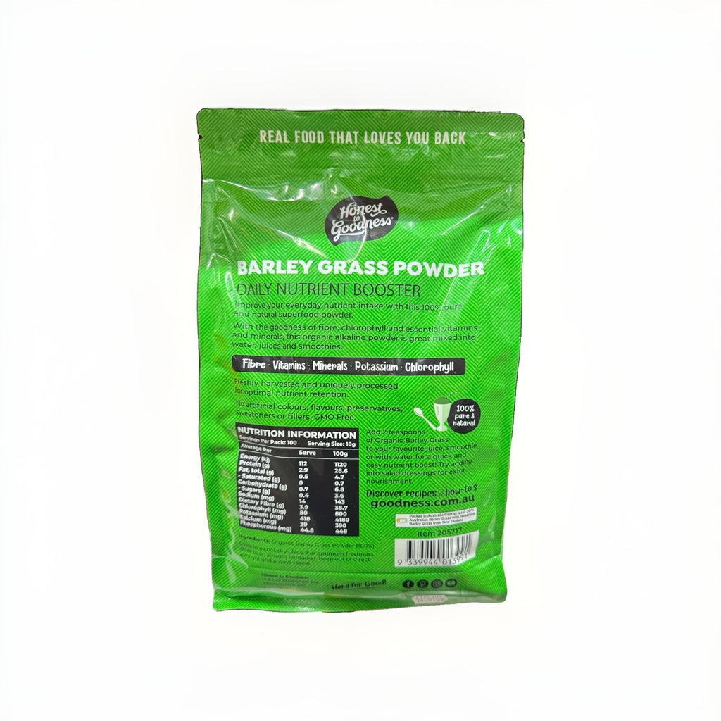 Honest To Goodness Organic Australian Barley Grass Powder 1kg Superfood Pure