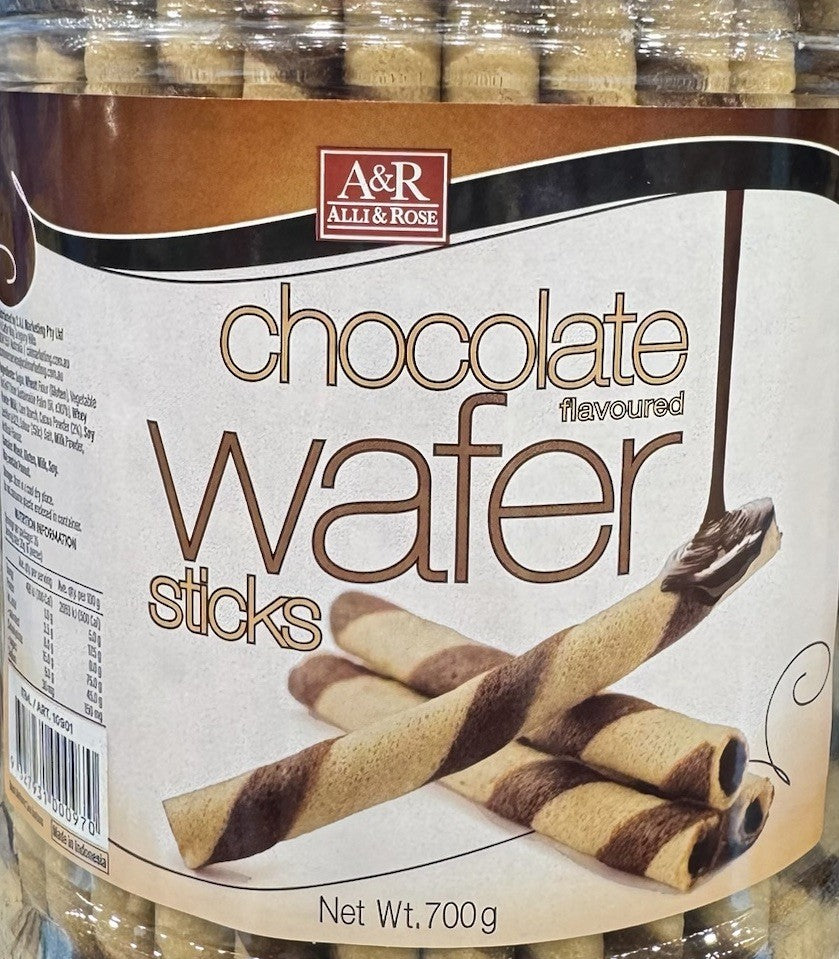 Premium Chocolate Wafer Sticks 700g  Choco Snack Soft Sweet Lollies Vegetarians
