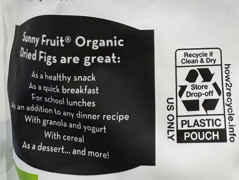 Sunny Fruit Organic Sun Dried Smyrna Figs 1.13kg Unsulphured No Sugar Added