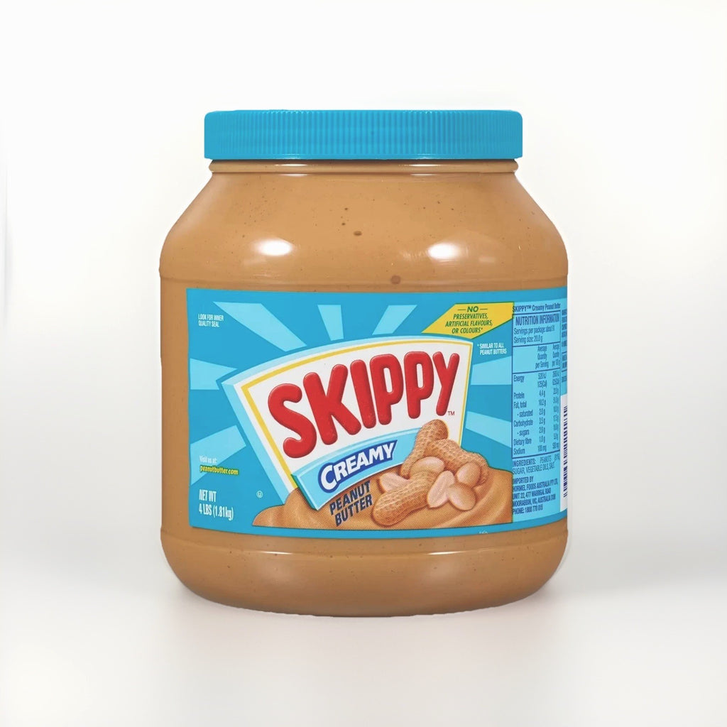 1.81 KG x Skippy Creamy Peanut Butter Delicious Tasty Smooth Spread PB Bulk Jar