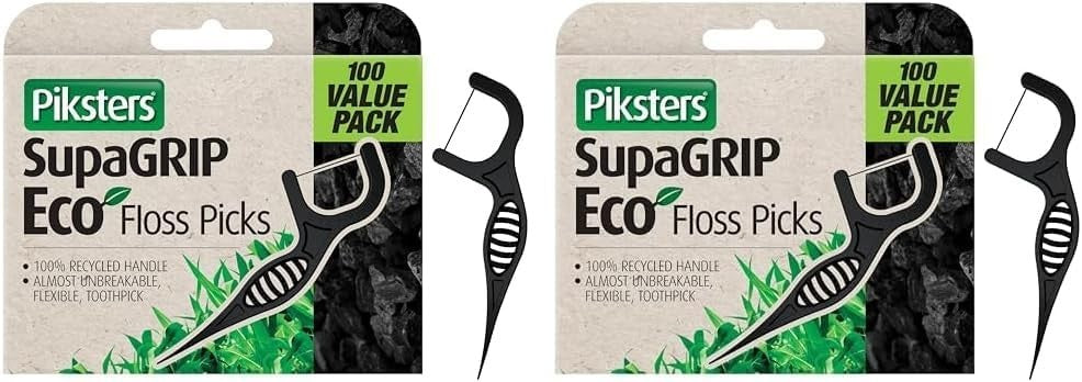 SupaGRIP Eco Floss Picks Pack of 200 Dental Flossers Oral Care Tooth Picks