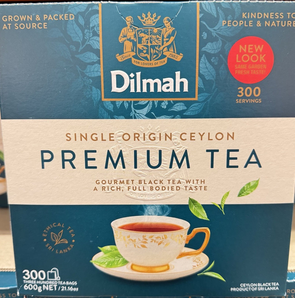 Dilmah Premium Ceylon Black Tea Bas 300PK – Single Origin Ceylon Sri Lanka