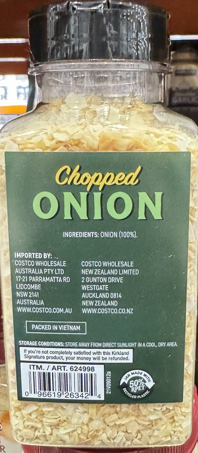 Dried Chopped Onion Flakes Bulk Seasoning Spice for Soup Stews Dips Cooking 332g