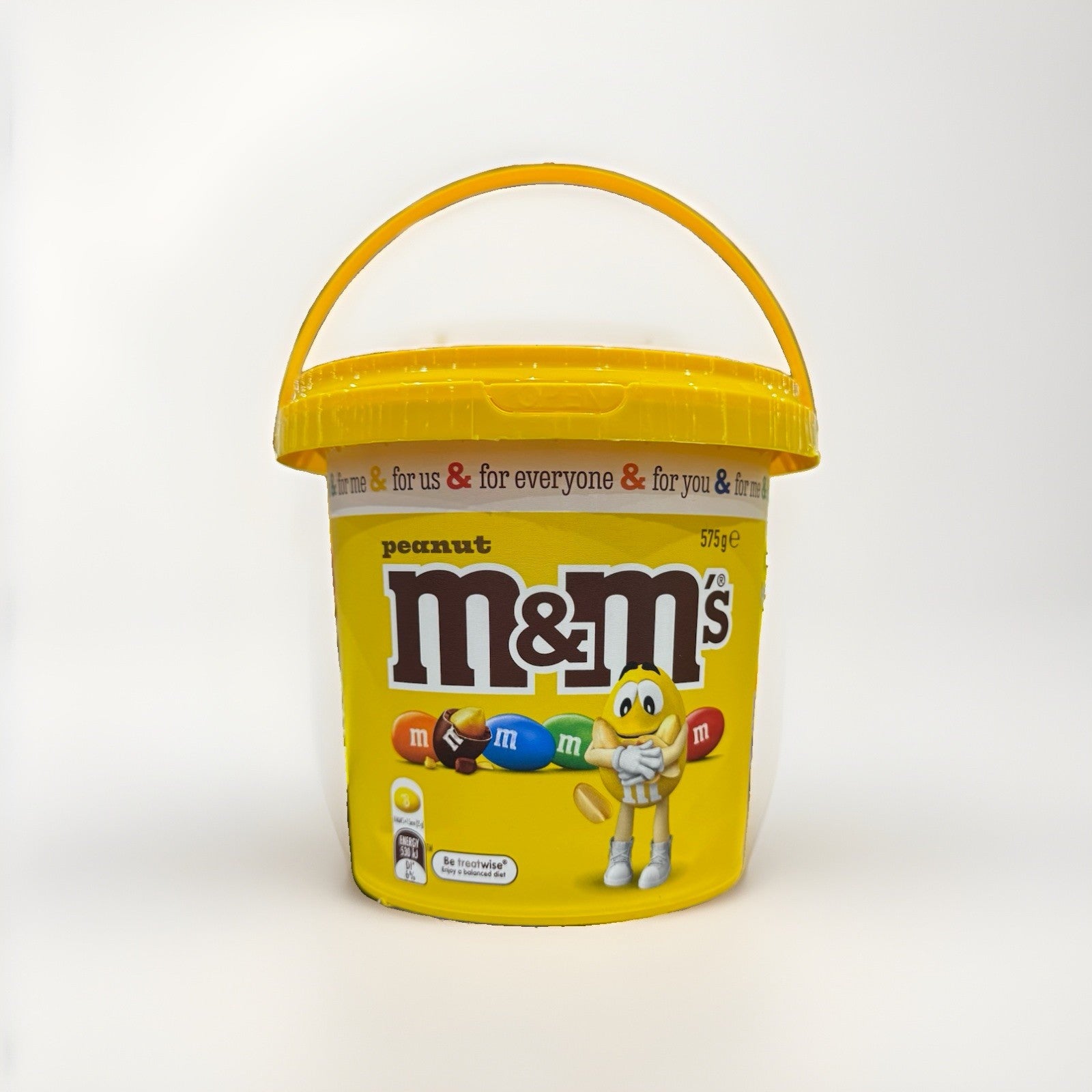 M&M's Peanut Chocolate Snack & Share Party Bucket 575g Lollies Candy Sweets