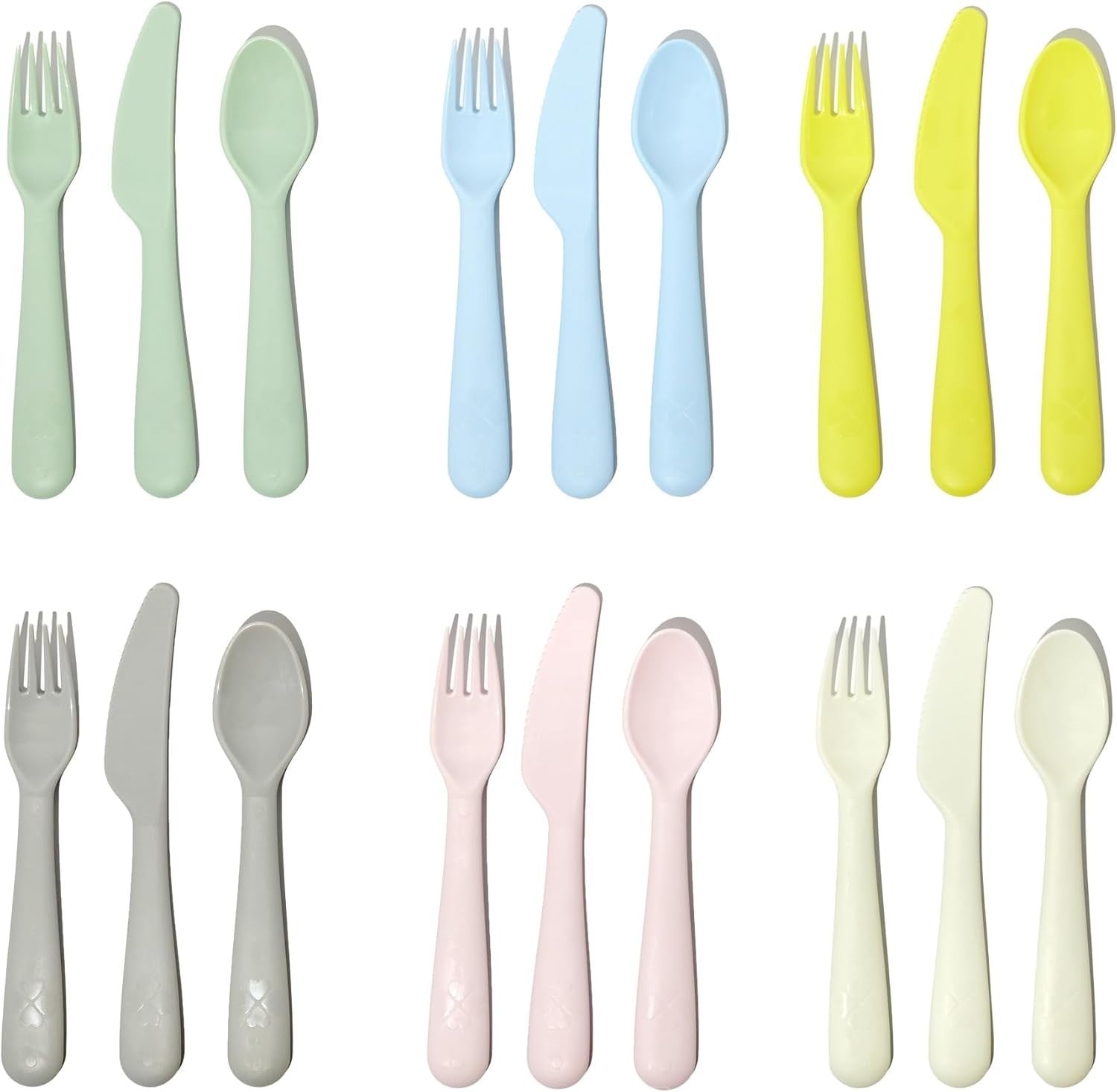 IKEA KALAS cutlery set mixed colours, 18 piece