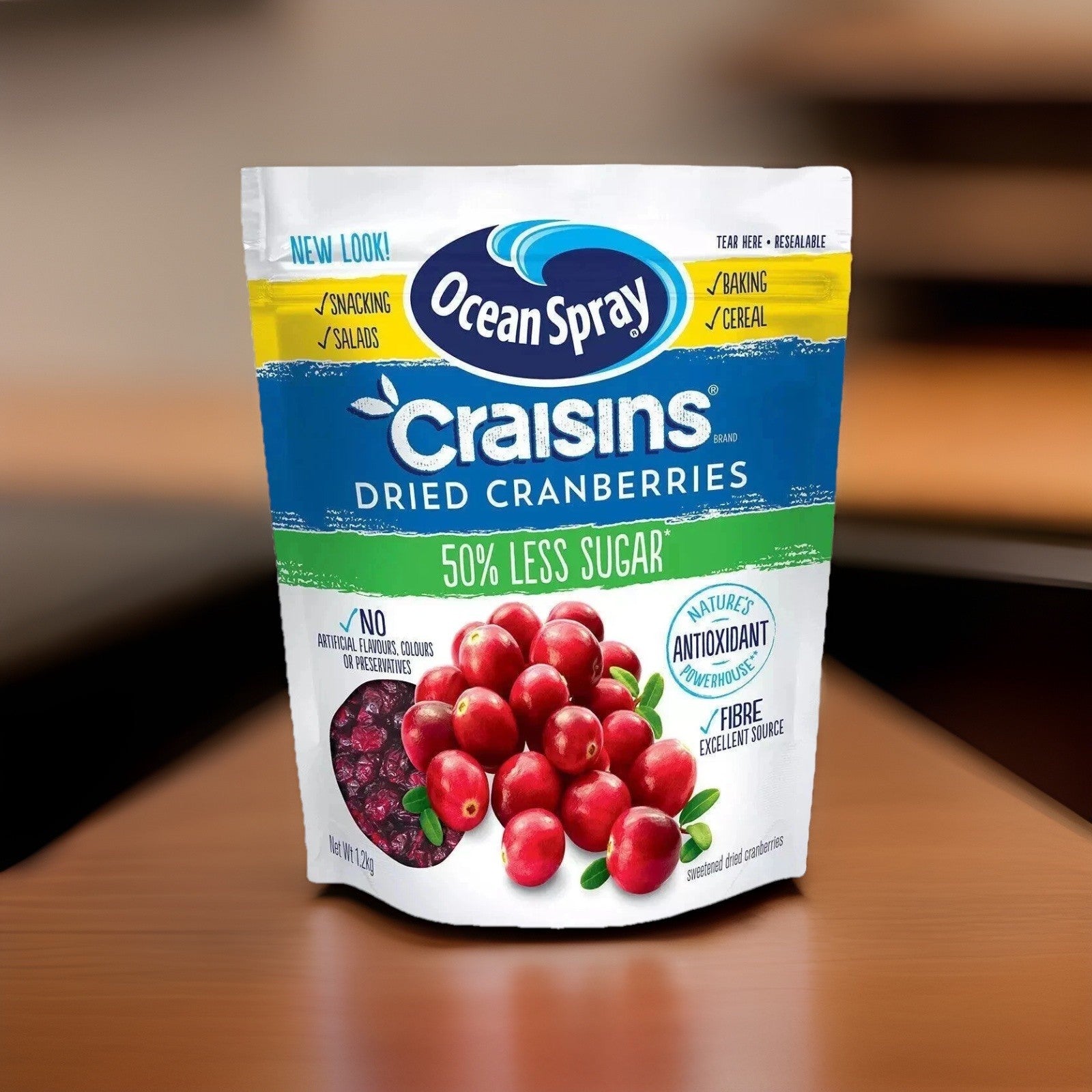 Ocean Spray Craisins Whole Dried Cranberries 1.2KG Original Fruit Juicy Non GMO