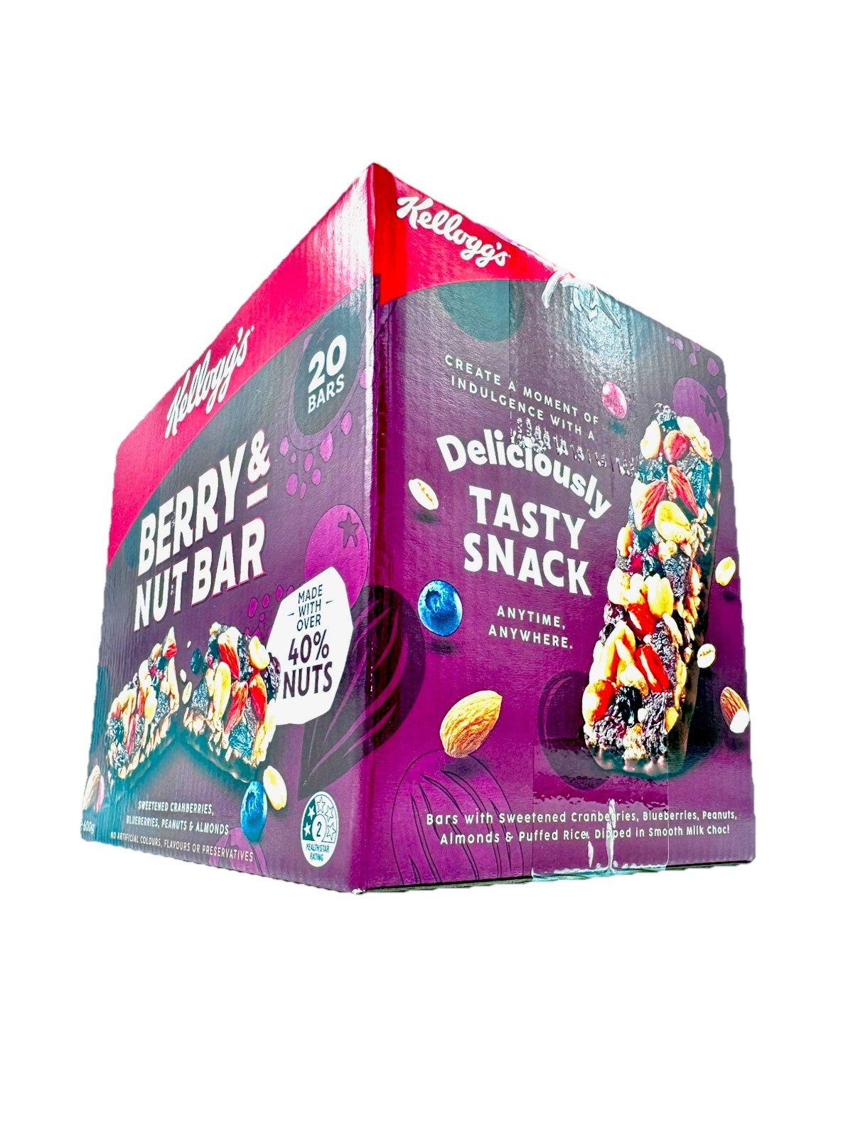 Kellogg's Berry & Nut Bar Over 40% Nuts ( 30g x 20 Pack)