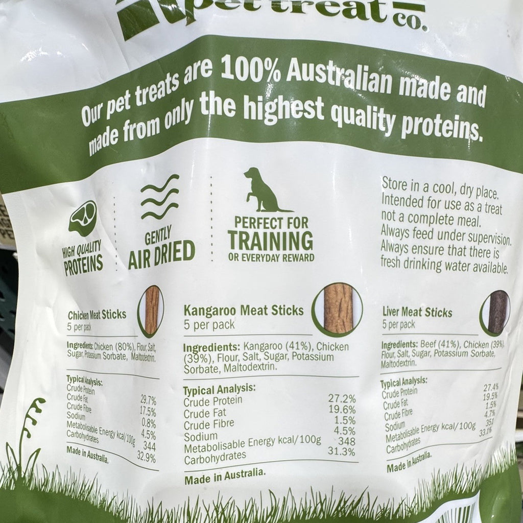 Reward Meat Sticks 15 Pack Premium Ingredient Pet Treats 100% Australian made