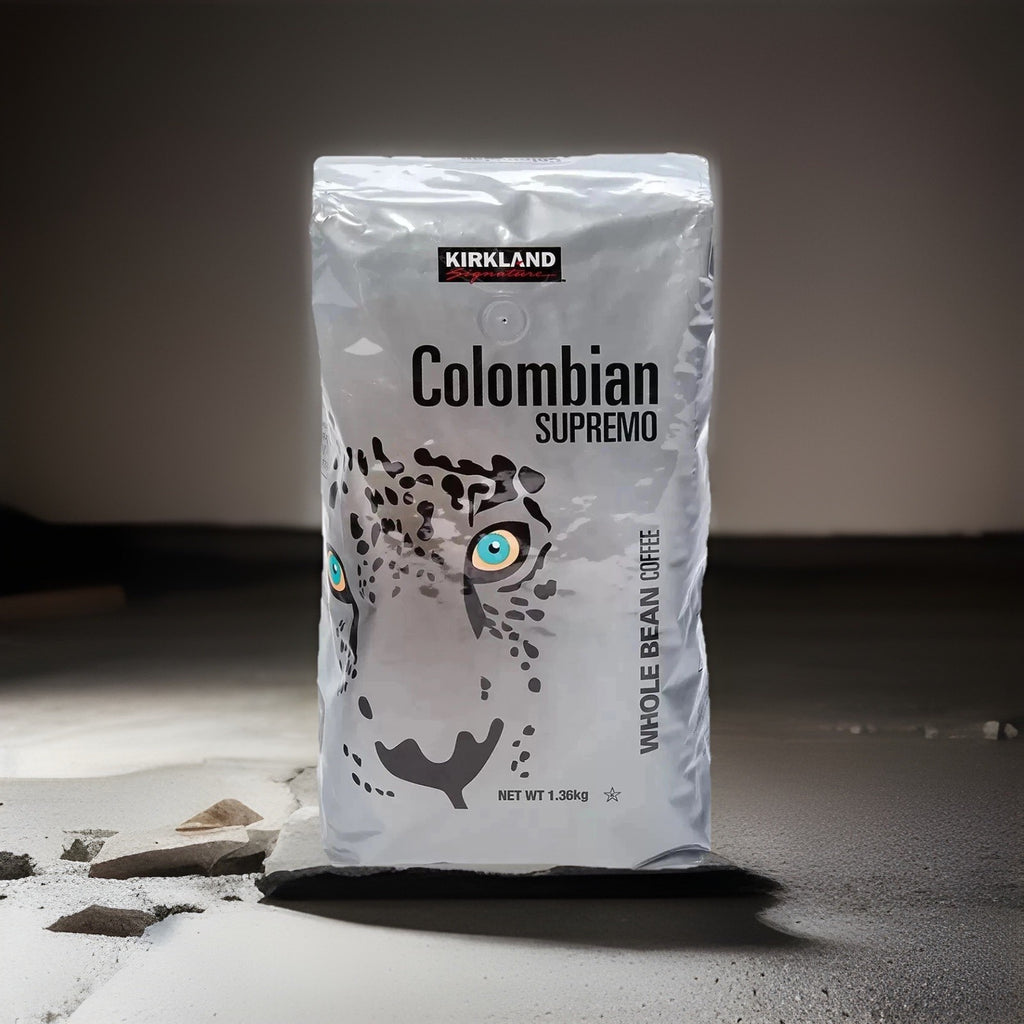 Kirkland Colombian Supremo 100% Arabica Coffee Beans 1.36kg Medium Roast Kosher