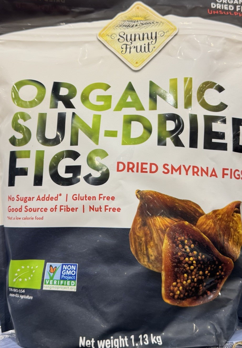 Sunny Fruit Organic Sun Dried Smyrna Figs 1.13kg Unsulphured No Sugar Added