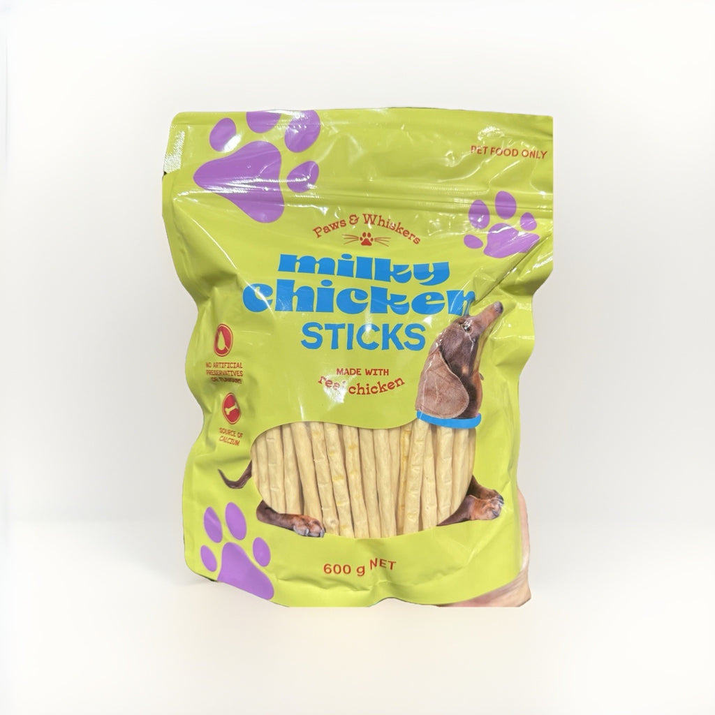 Paws & Whiskers Milky Chicker Sticks 600g  Made with Real Chicken