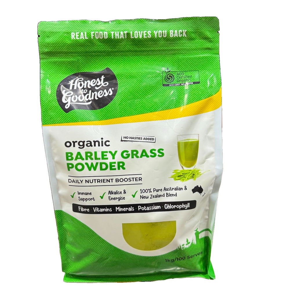 Honest To Goodness Organic Australian Barley Grass Powder 1kg Superfood Pure