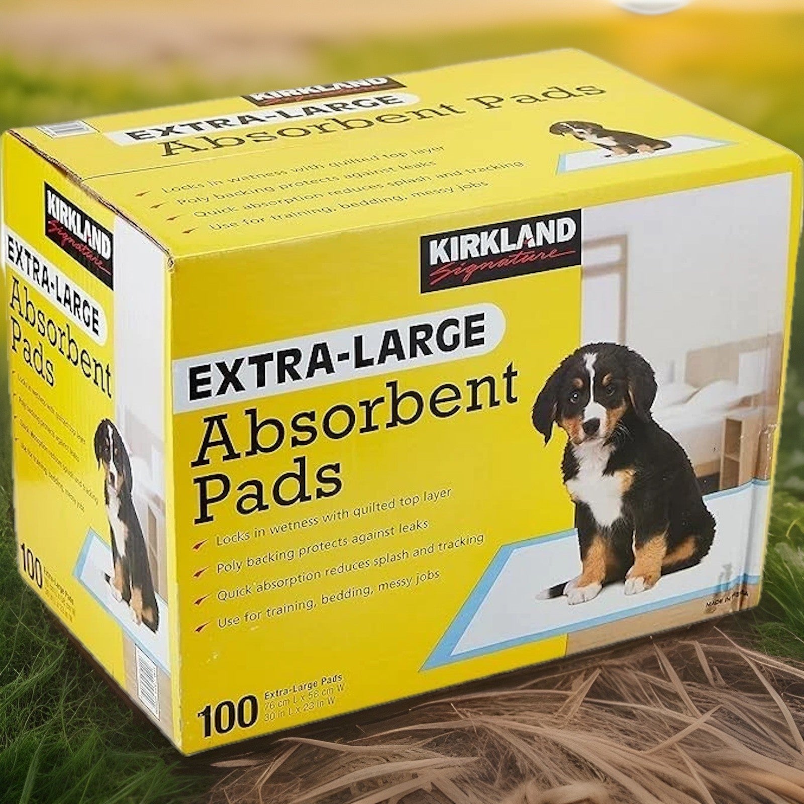 Kirkland Signature Extra-Large Absorbent Puppy Dog Training Pad 100Count 58x76cm