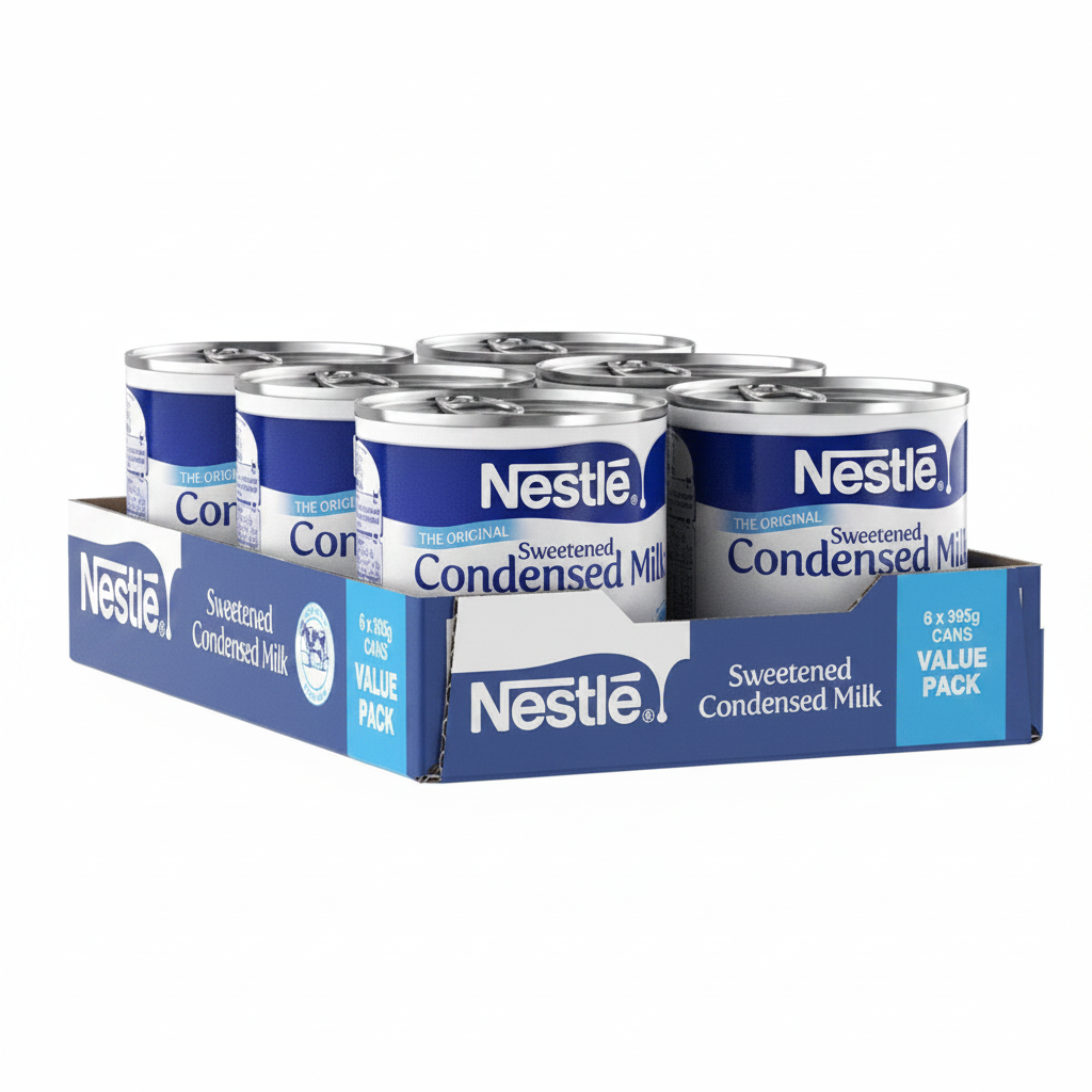 Nestlé Sweetened Condensed Milk, Pack of 6 X 395G