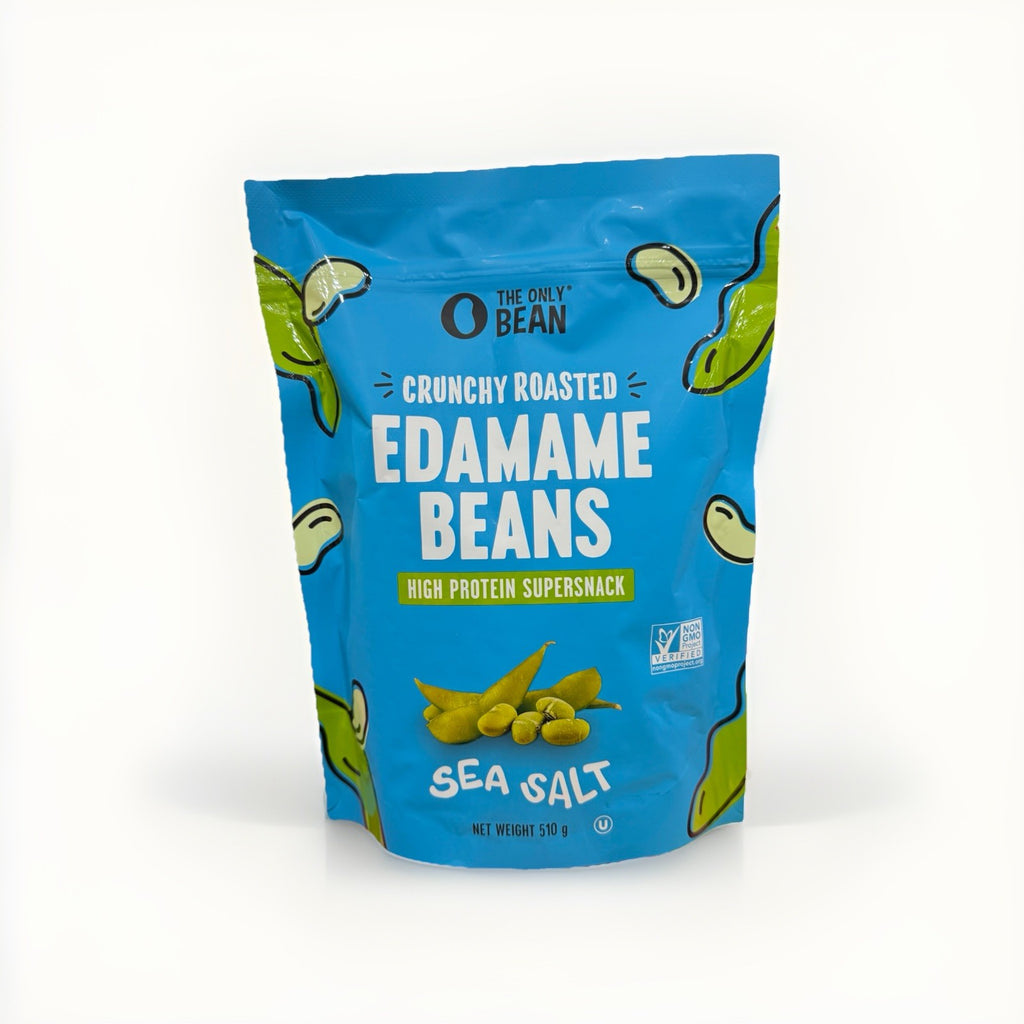 The Only Bean Crunchy Roasted Edamame Beans 510g Protein Snack Non-GMO Vegan