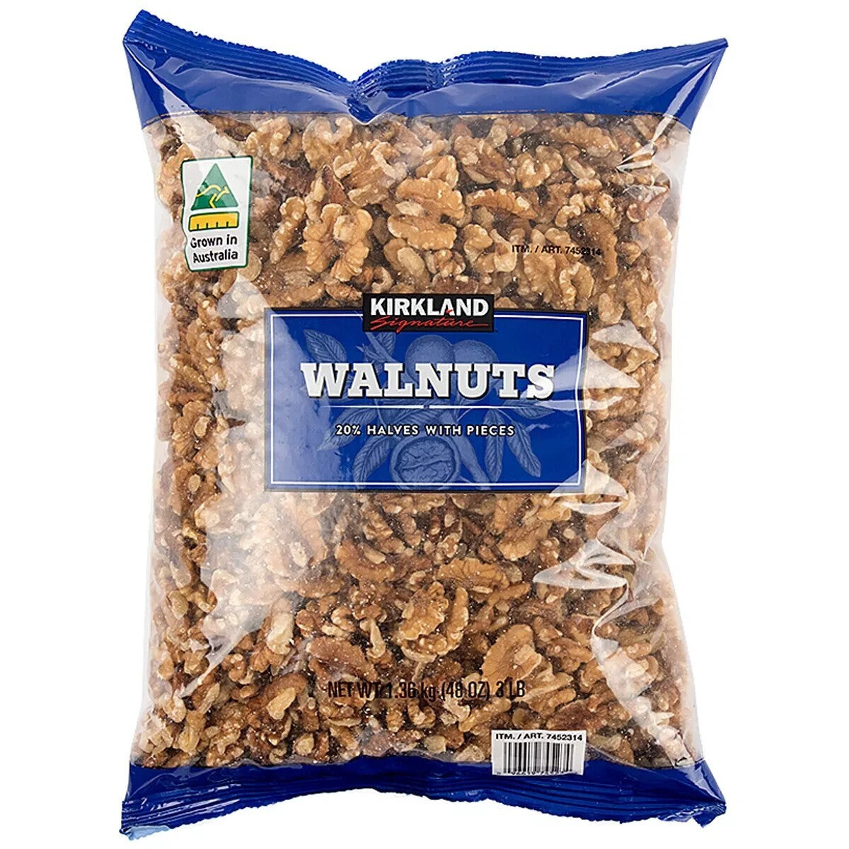 Kirkland Signature Australian Grown Walnuts Premium 1.36kg, Healthy Snack & Kids