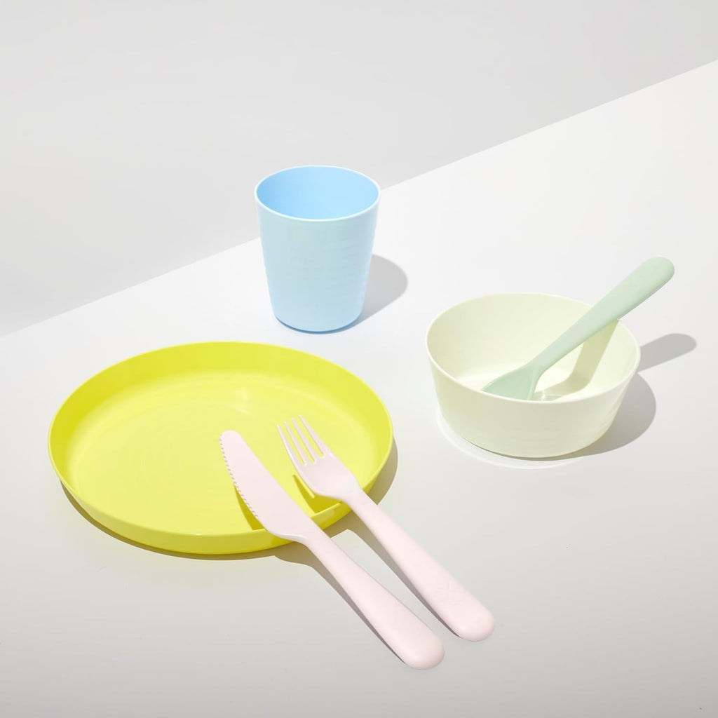 IKEA Kalas BPA Free Plastic Kids Tableware Set - Bowl, Plate, Cup and Cutlery...