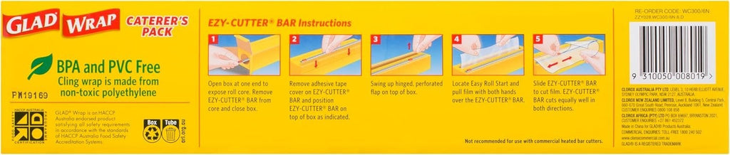 Glad Sealing Wrap Food 33CM x 300M Wrapping Cover Multipurpose BPA-Free Seal
