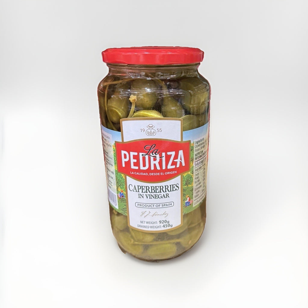 La Pedriza Caperberries In Vinegar, Of Spain, (Net & Drained Weight 920g & 450g)