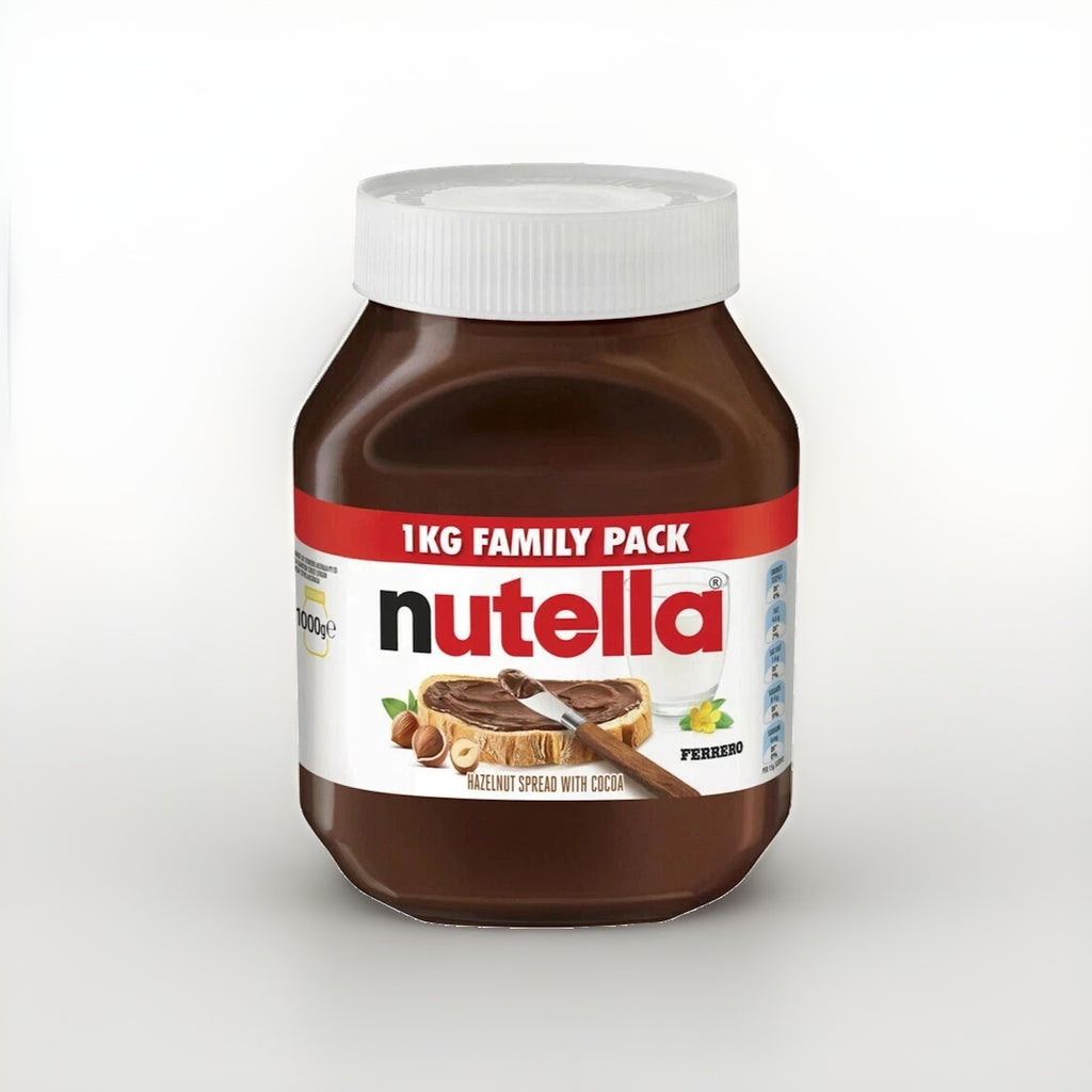 Nutella Hazelnut Spread 1KG with Cocoa Chocolate Family Pack Pantry Bulk Jar