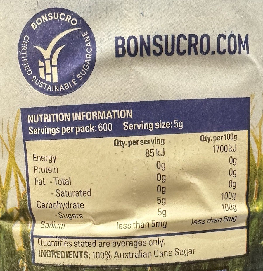 Sunshine Sugar Caster Sugar 3KG, 100% Australian Owned