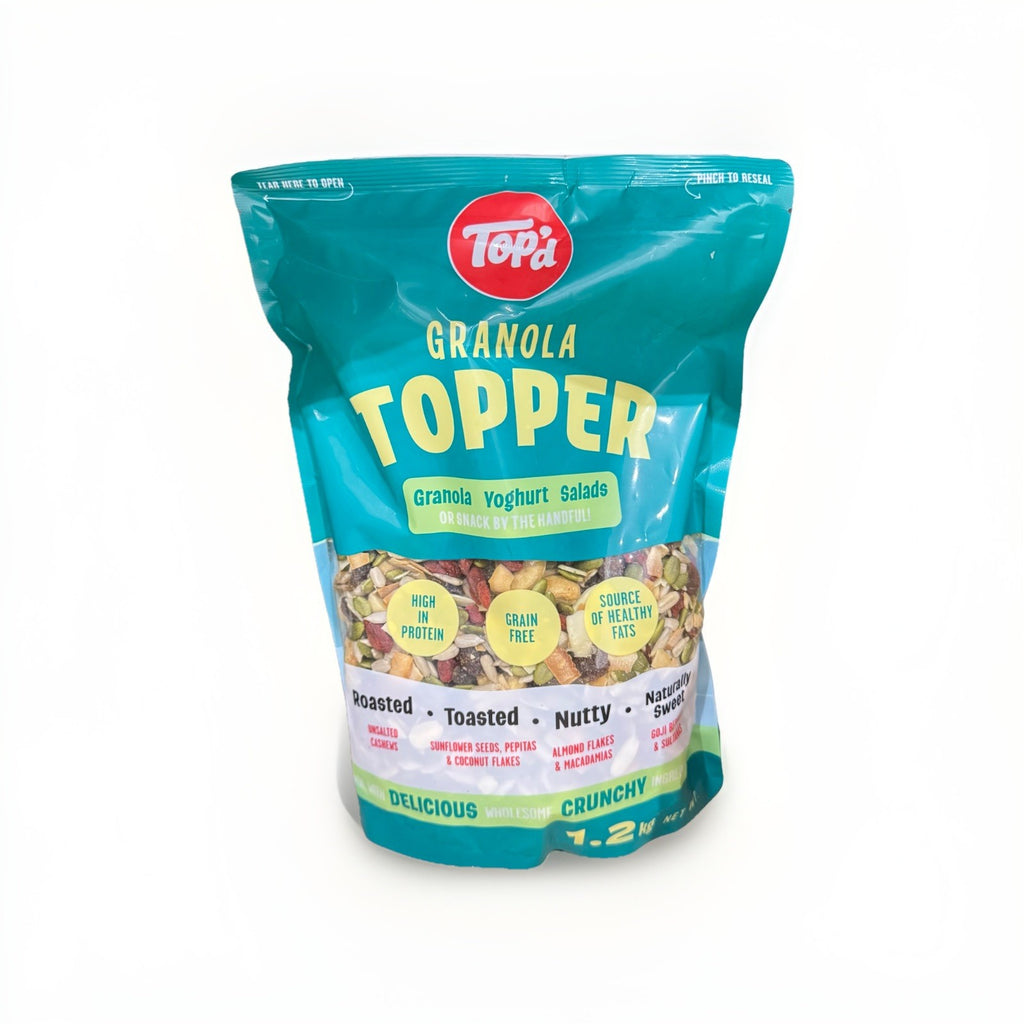 Top’d Granola Topper1.2KG,Grain Fress,Cashews Almond,Macadamias,Sunflower Seeds