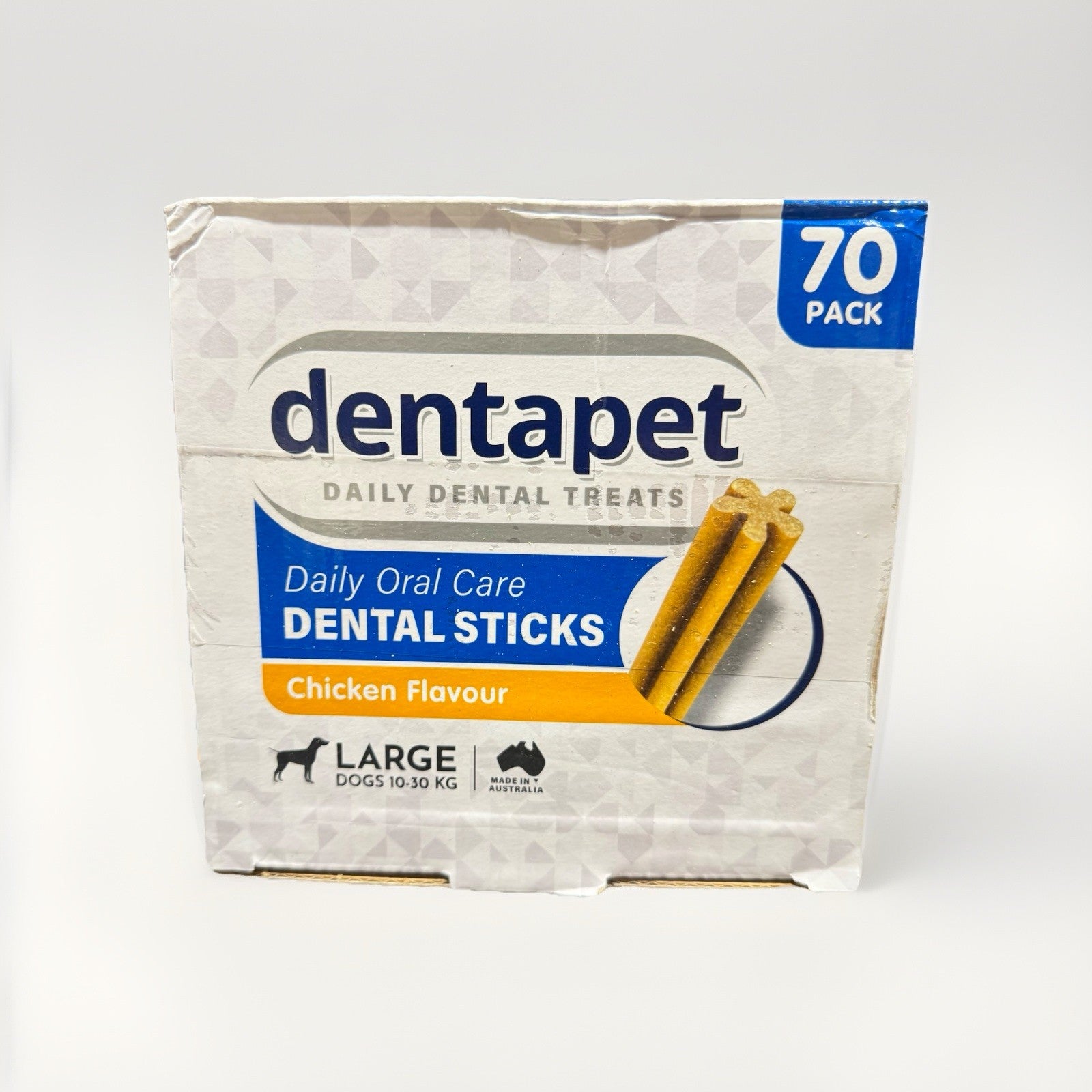 Dentapet Daily Dental Treats Oral Care Chicken Flavour 70 Sticks Large Pet Dog