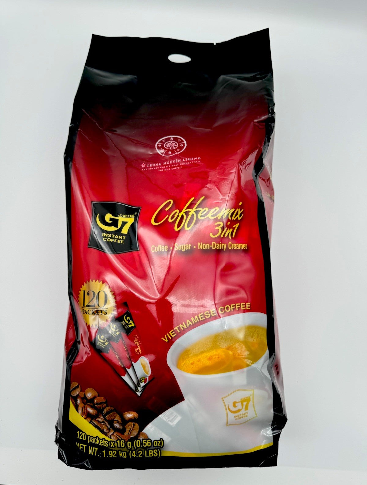 Trung Nguyen Vietnamese G7 Instant Coffee 1.92kg Mix Sugar Creamer 120 Packs