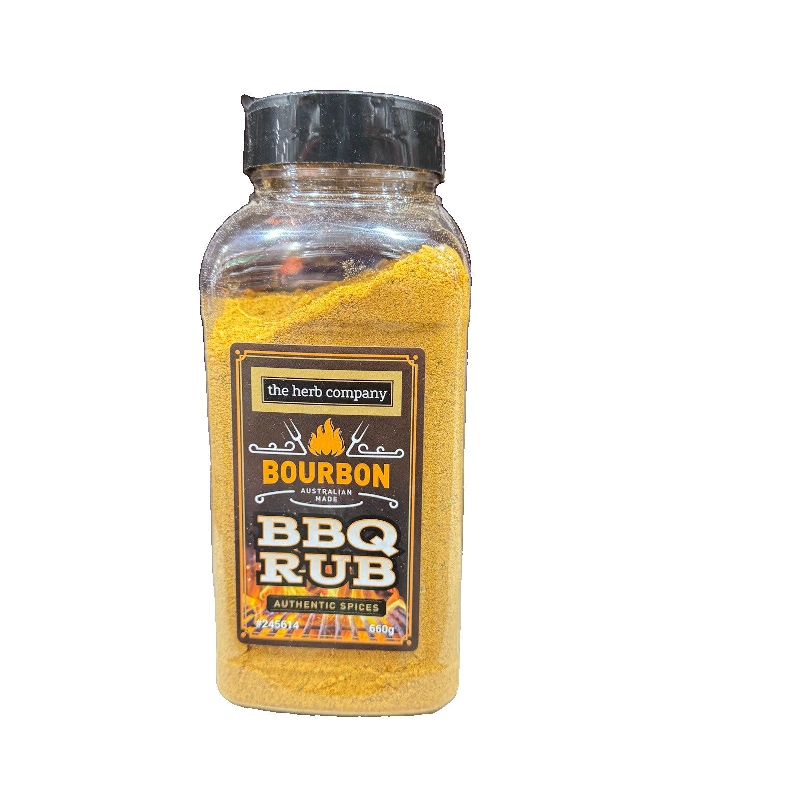 The Herb Company Bourbon BBQ Rub 660g Authentic Spices Made in Australia